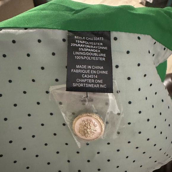 Jules and Leopold Women XL NWT Green Cropped Blazer Jacket Lined Preppy Office - Picture 11 of 11